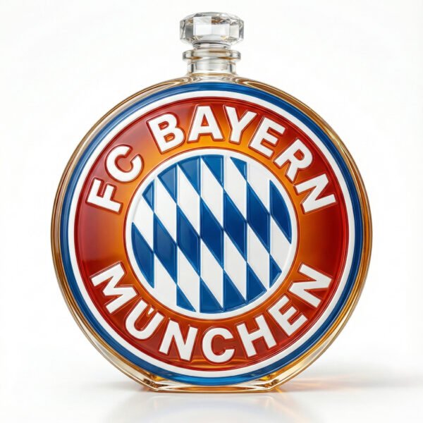 1 Bayern Munich ihletésű whiskykarafa – luxus kristály italos palack, kézzel készített, ideális whiskyhez, bourbonhöz, konyakhoz vagy skót whiskyhez