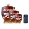3 Arsenal FC ihletésű whiskykarafa – luxus kristály italos palack, kézzel készített, ideális whiskyhez, bourbonhöz, konyakhoz vagy skót whiskyhez